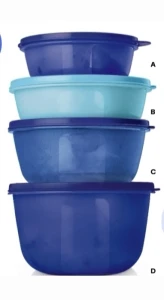 Tupperware Mega Czwórka- Miski 4 sztuki